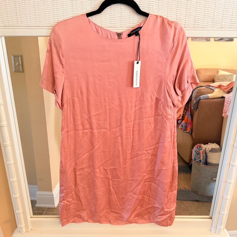 Olivaceous Pink Mini Dress